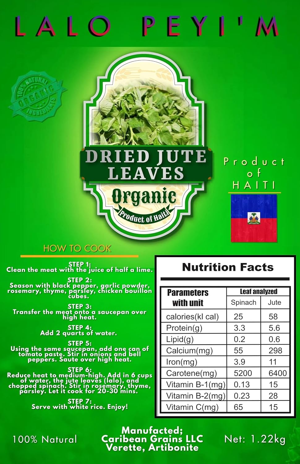 Lalo Peyim- 100% Organic
